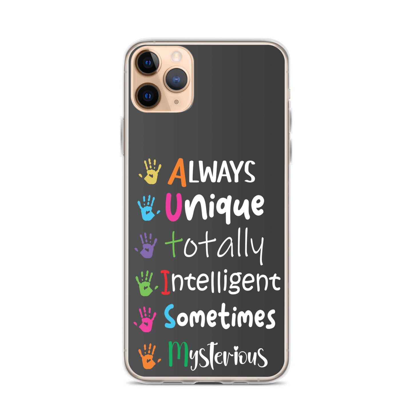 Autism Acceptance Together Eclipse Back Perfect Fit Phone Case for iPhone®