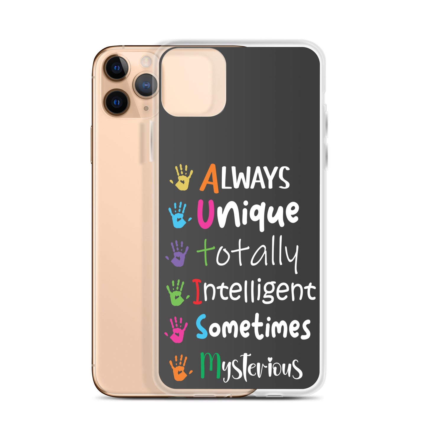 Autism Acceptance Together Eclipse Back Perfect Fit Phone Case for iPhone®