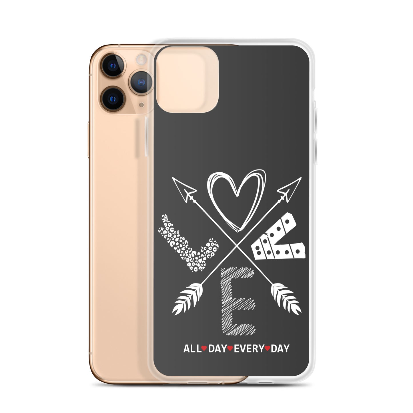 Love All Day Every Day Eclipse Back Perfect Fit Phone Case for iPhone®