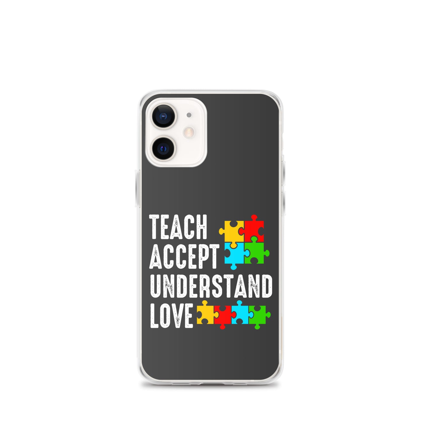 Autism Acceptance Together Eclipse Back Perfect Fit Phone Case for iPhone®