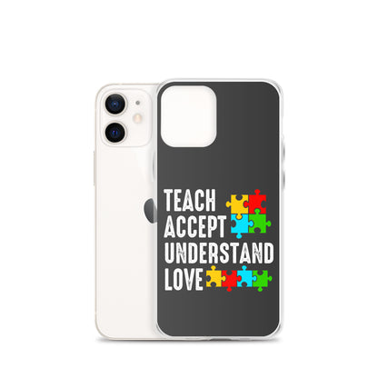 Autism Acceptance Together Eclipse Back Perfect Fit Phone Case for iPhone®