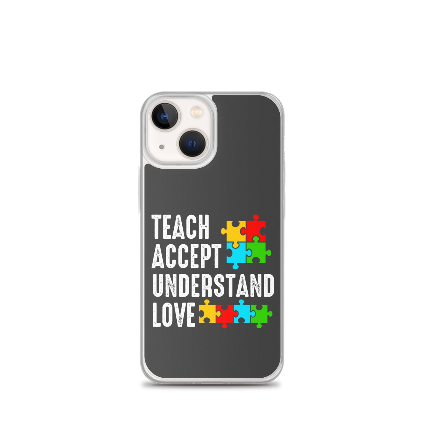 Autism Acceptance Together Eclipse Back Perfect Fit Phone Case for iPhone®