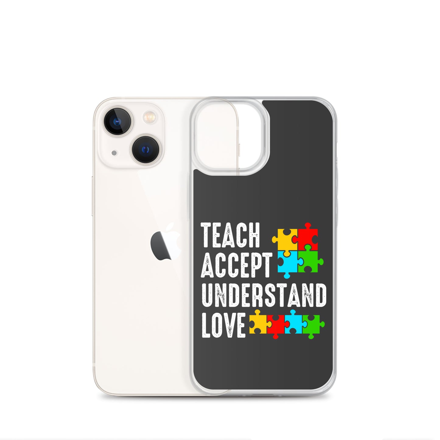 Autism Acceptance Together Eclipse Back Perfect Fit Phone Case for iPhone®