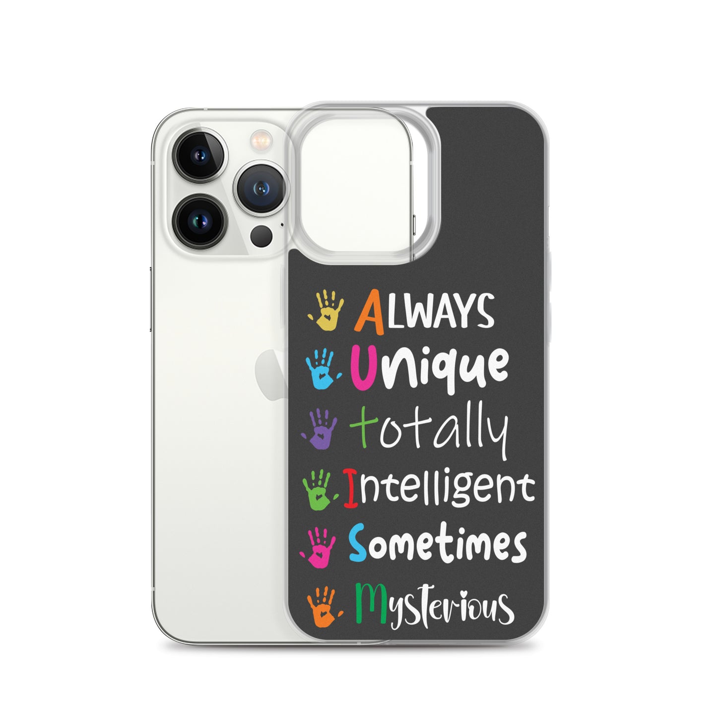 Autism Acceptance Together Eclipse Back Perfect Fit Phone Case for iPhone®