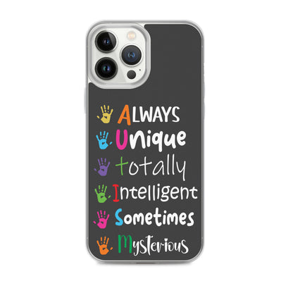 Autism Acceptance Together Eclipse Back Perfect Fit Phone Case for iPhone®