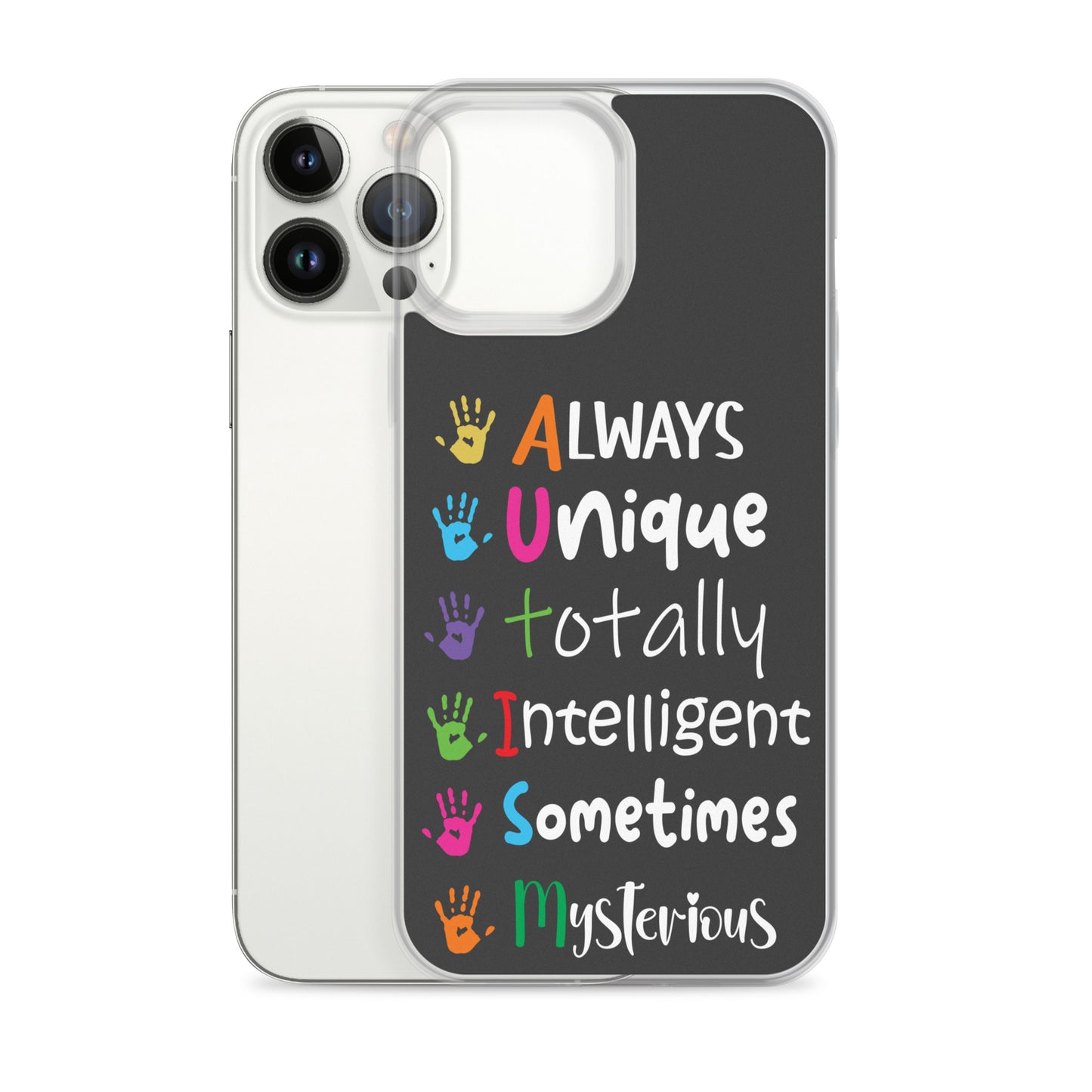 Autism Acceptance Together Eclipse Back Perfect Fit Phone Case for iPhone®