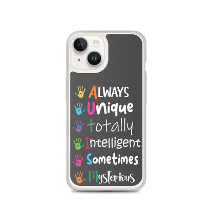 Autism Acceptance Together Eclipse Back Perfect Fit Phone Case for iPhone®