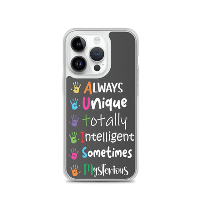 Autism Acceptance Together Eclipse Back Perfect Fit Phone Case for iPhone®