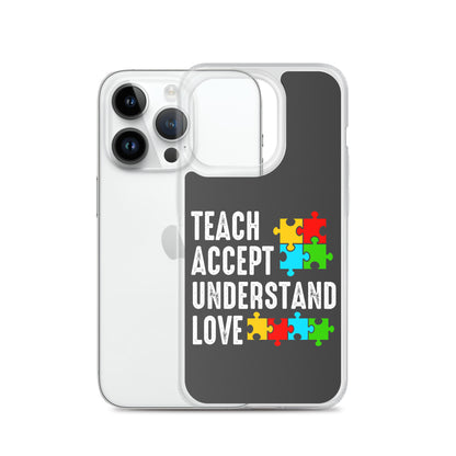 Autism Acceptance Together Eclipse Back Perfect Fit Phone Case for iPhone®