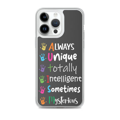 Autism Acceptance Together Eclipse Back Perfect Fit Phone Case for iPhone®