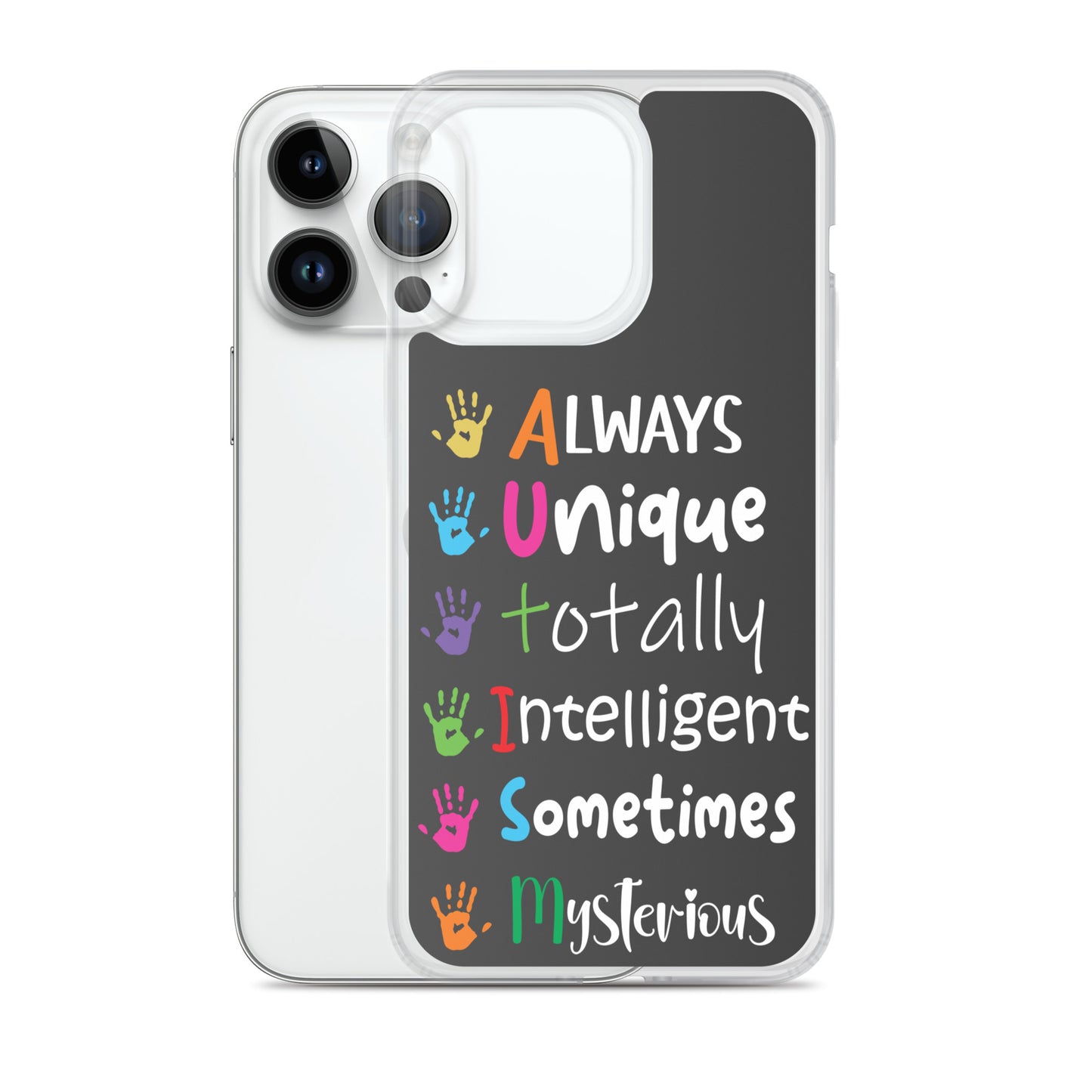 Autism Acceptance Together Eclipse Back Perfect Fit Phone Case for iPhone®