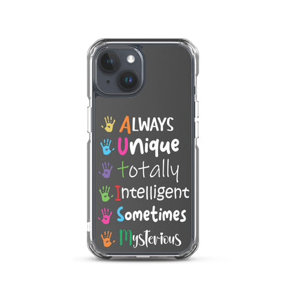 Autism Acceptance Together Eclipse Back Perfect Fit Phone Case for iPhone®