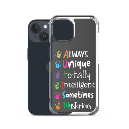 Autism Acceptance Together Eclipse Back Perfect Fit Phone Case for iPhone®