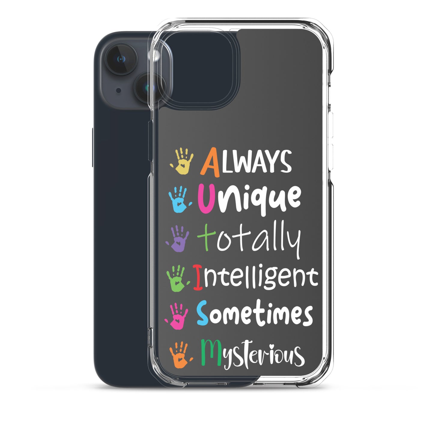 Autism Acceptance Together Eclipse Back Perfect Fit Phone Case for iPhone®