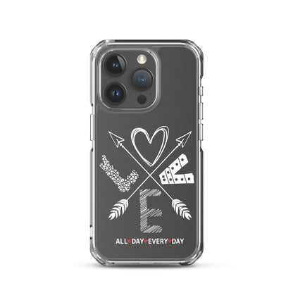 Love All Day Every Day Eclipse Back Perfect Fit Phone Case for iPhone®