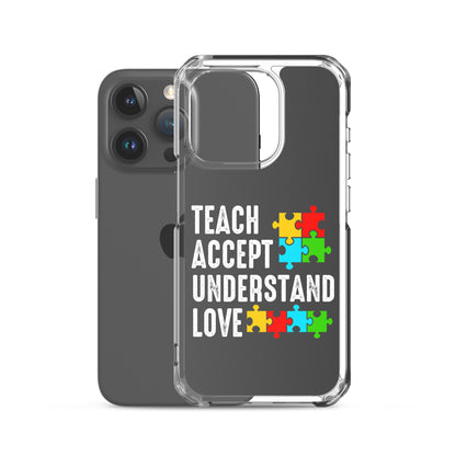 Autism Acceptance Together Eclipse Back Perfect Fit Phone Case for iPhone®