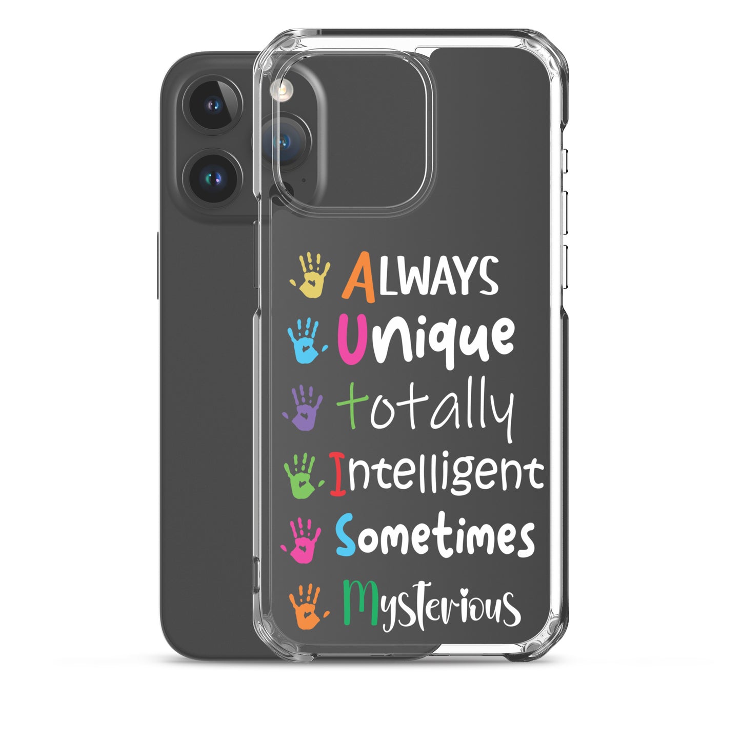 Autism Acceptance Together Eclipse Back Perfect Fit Phone Case for iPhone®