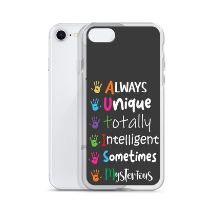 Autism Acceptance Together Eclipse Back Perfect Fit Phone Case for iPhone®