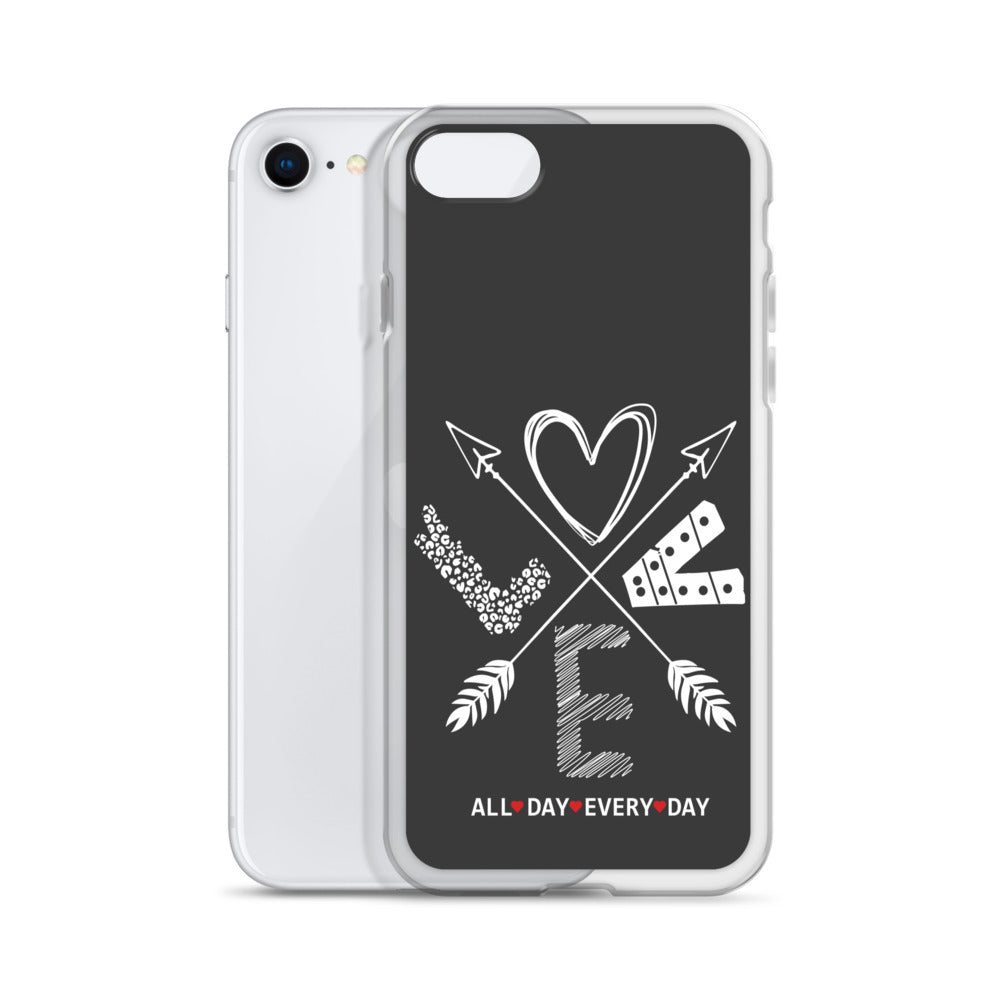 Love All Day Every Day Eclipse Back Perfect Fit Phone Case for iPhone®