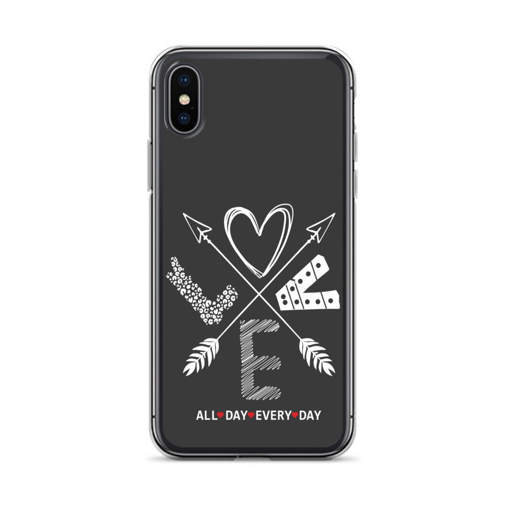 Love All Day Every Day Eclipse Back Perfect Fit Phone Case for iPhone®