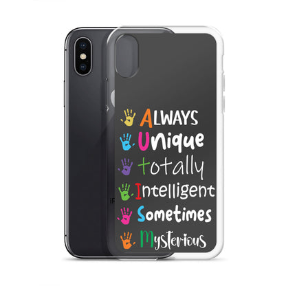 Autism Acceptance Together Eclipse Back Perfect Fit Phone Case for iPhone®