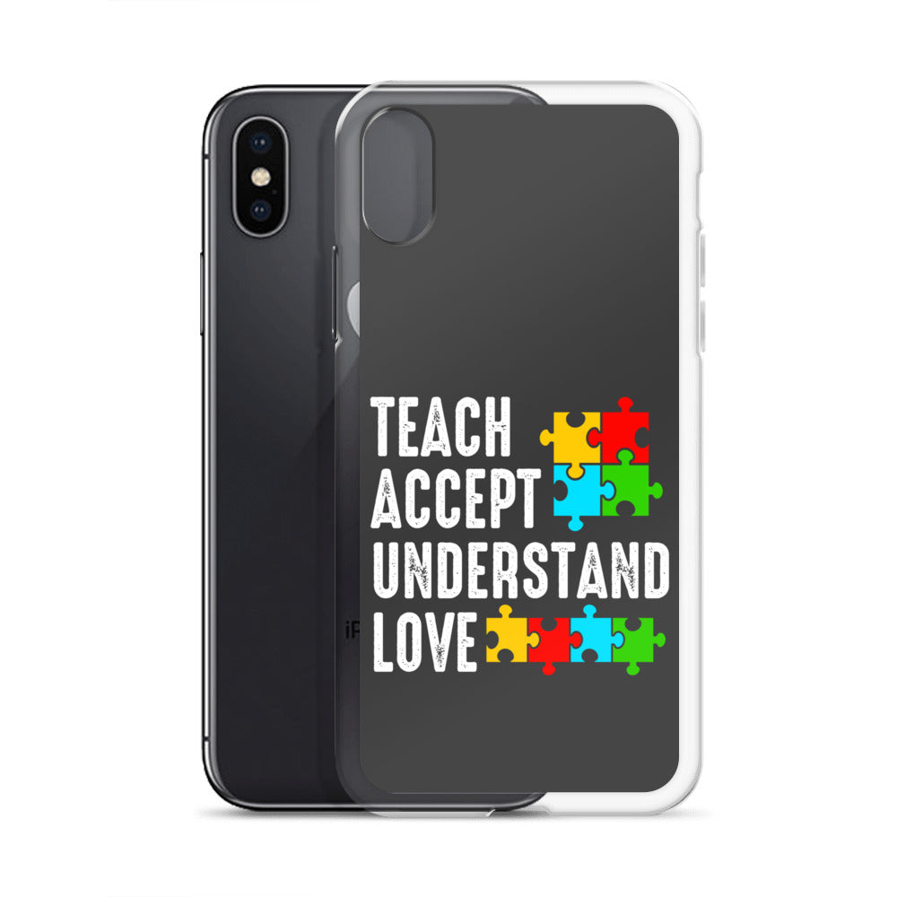 Autism Acceptance Together Eclipse Back Perfect Fit Phone Case for iPhone®