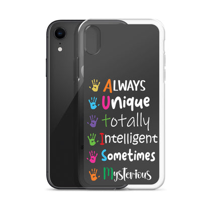 Autism Acceptance Together Eclipse Back Perfect Fit Phone Case for iPhone®