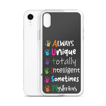 Autism Acceptance Together Eclipse Back Perfect Fit Phone Case for iPhone®