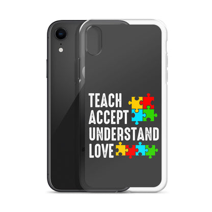 Autism Acceptance Together Eclipse Back Perfect Fit Phone Case for iPhone®