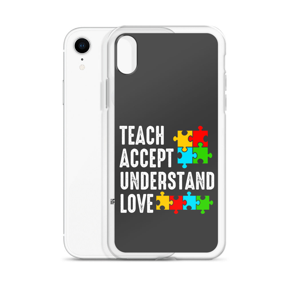 Autism Acceptance Together Eclipse Back Perfect Fit Phone Case for iPhone®