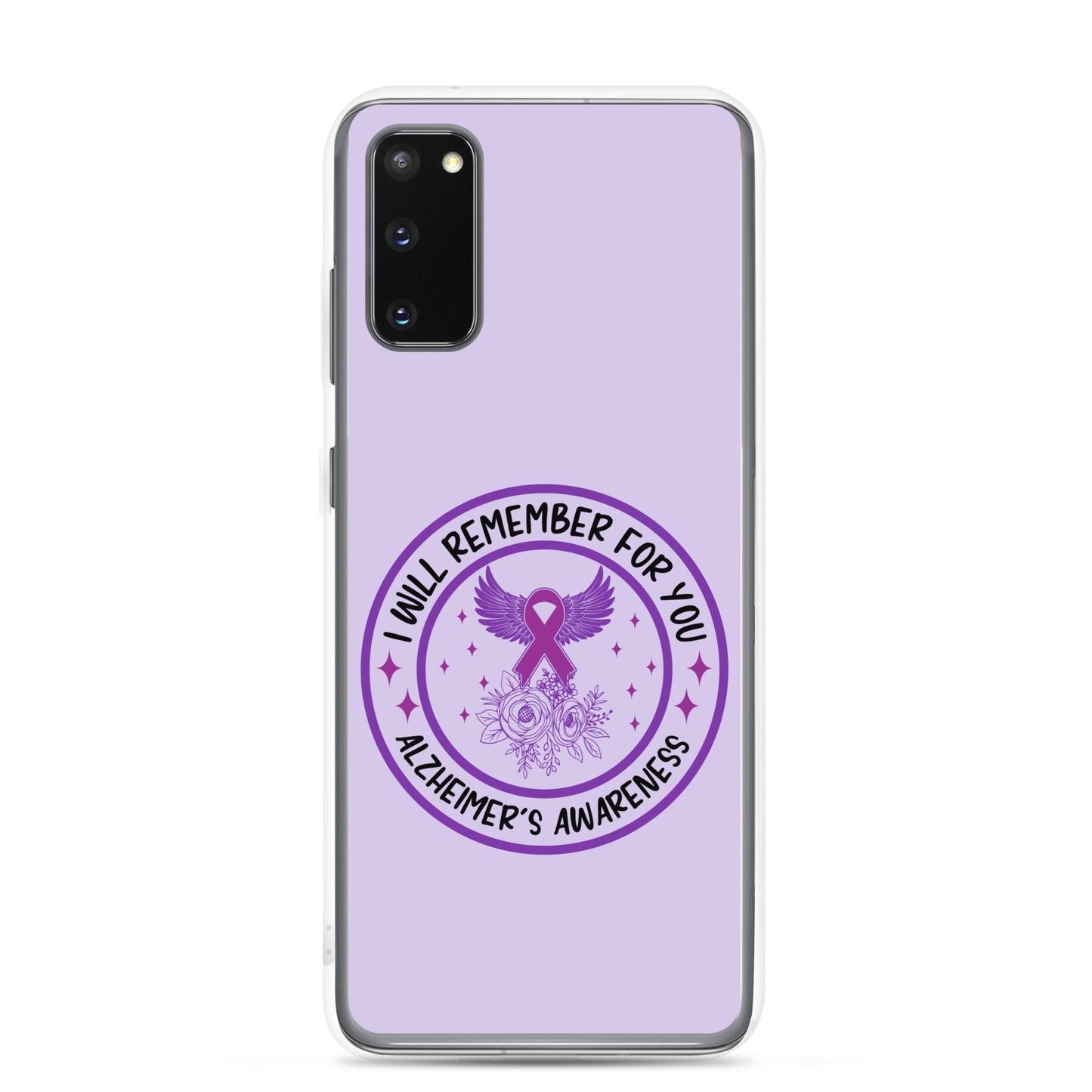 Alzheimer's Awareness Purple Perfect Fit Phone Case for for Samsung®