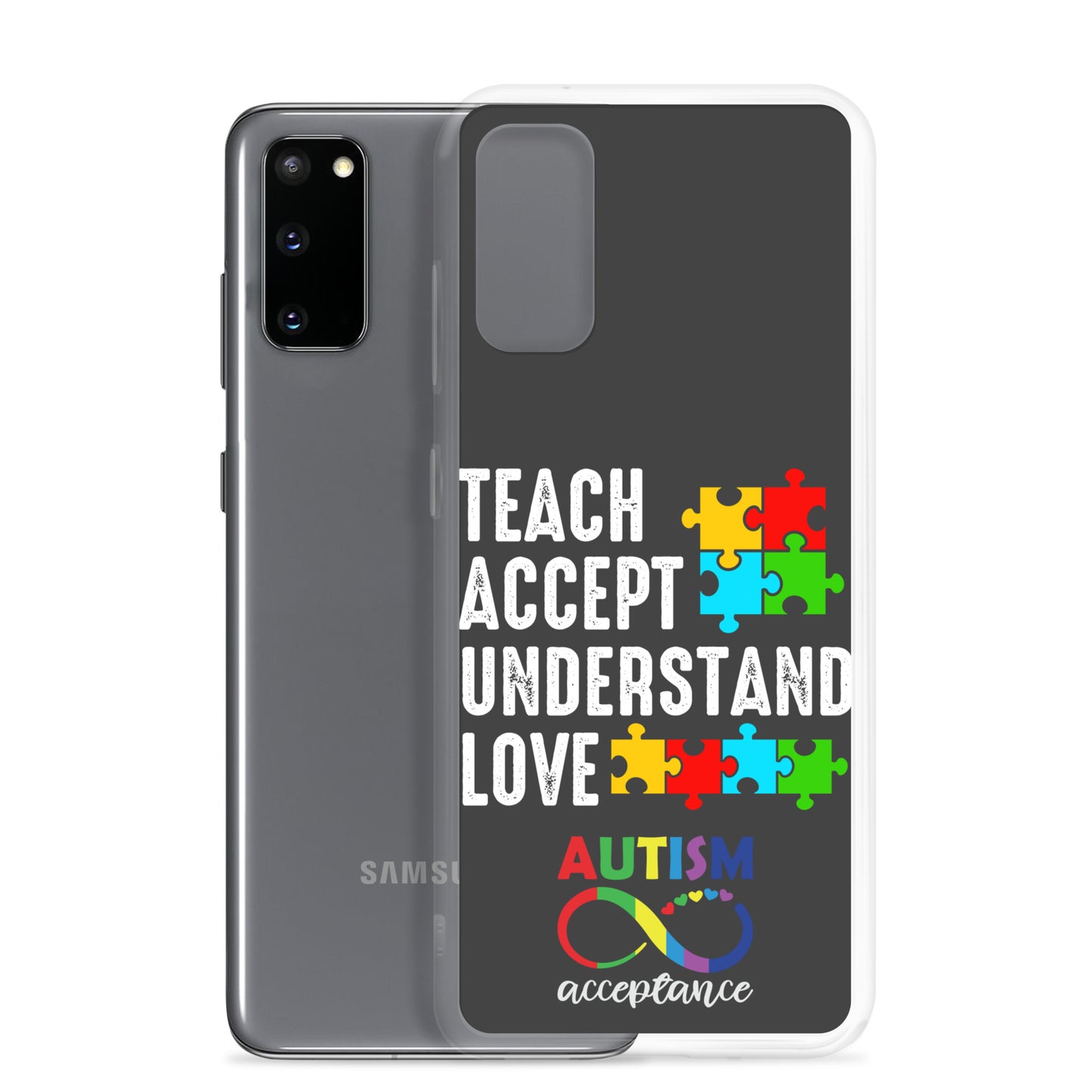 Autism Acceptance Together Eclipse Back Perfect Fit Phone Case for Samsung®