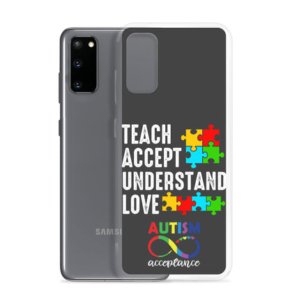 Autism Acceptance Together Eclipse Back Perfect Fit Phone Case for Samsung®