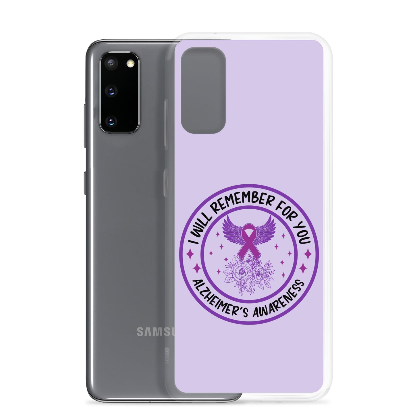 Alzheimer's Awareness Purple Perfect Fit Phone Case for for Samsung®