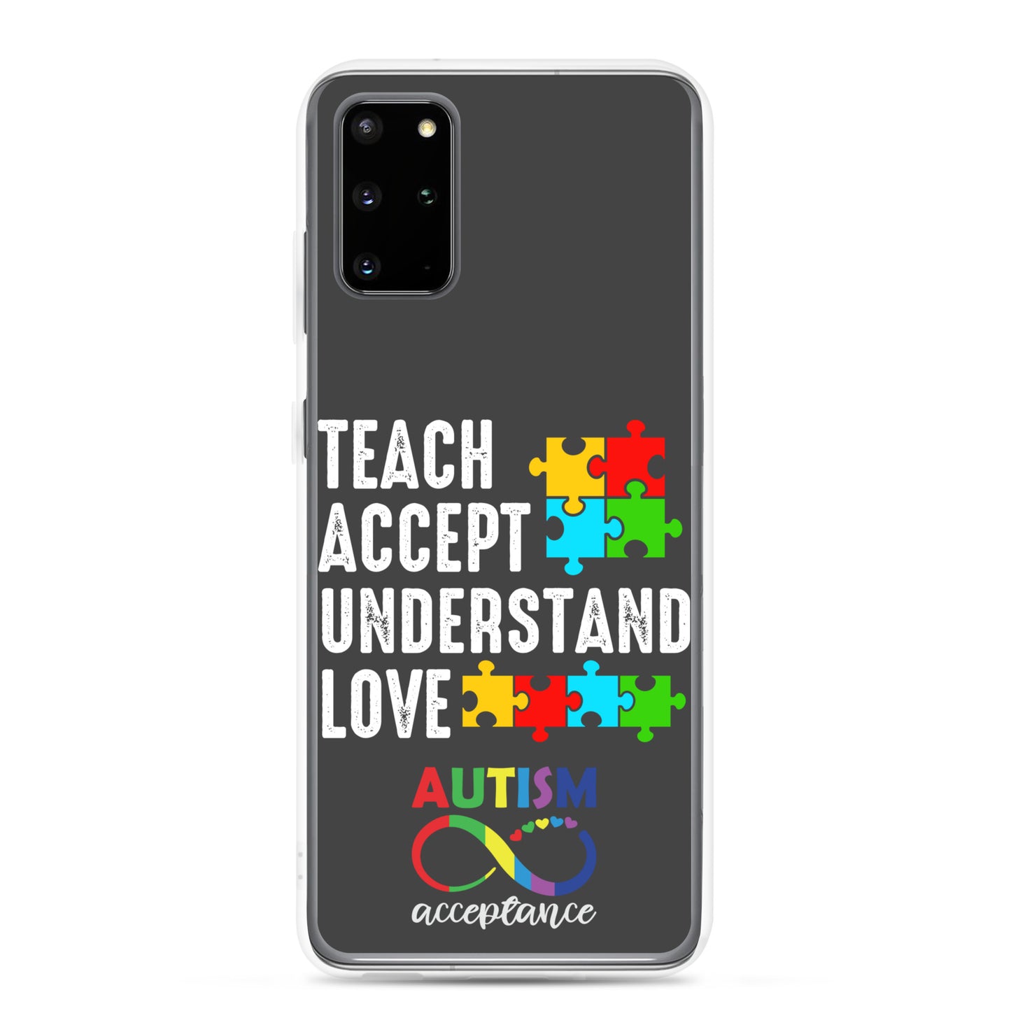 Autism Acceptance Together Eclipse Back Perfect Fit Phone Case for Samsung®