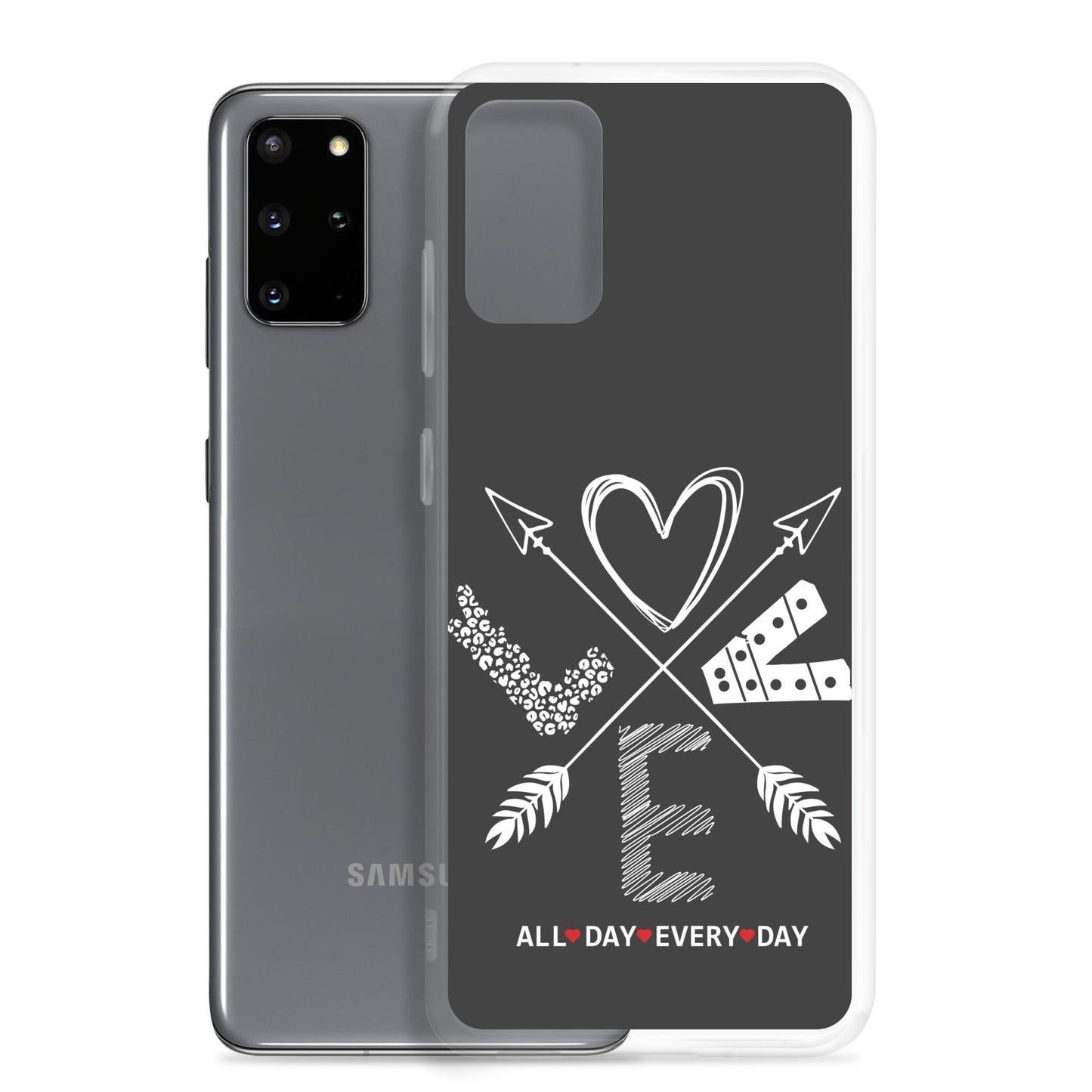 Love All Day Every Day Eclipse Back Perfect Fit Phone Case for Samsung®