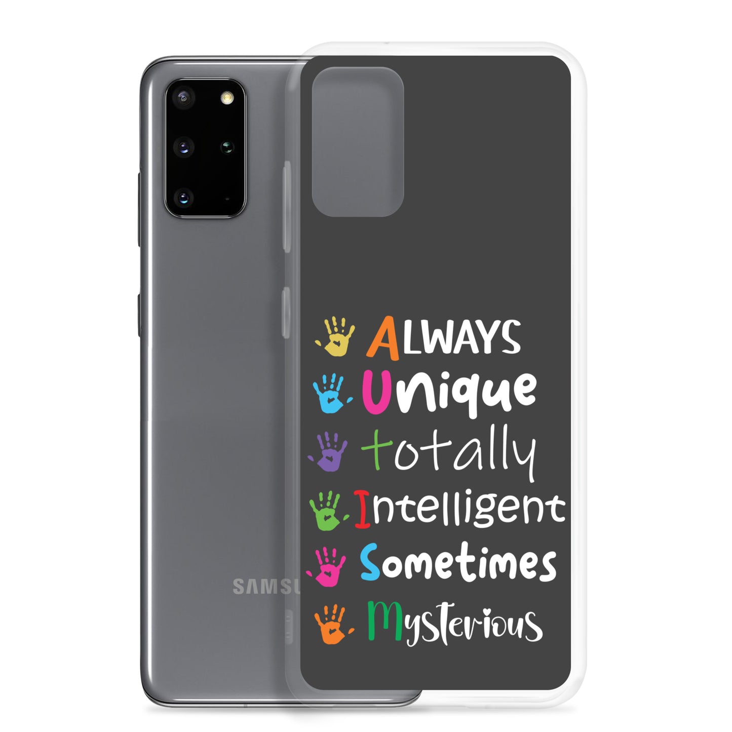 Autism Acceptance Together Eclipse Back Perfect Fit Phone Case for Samsung®