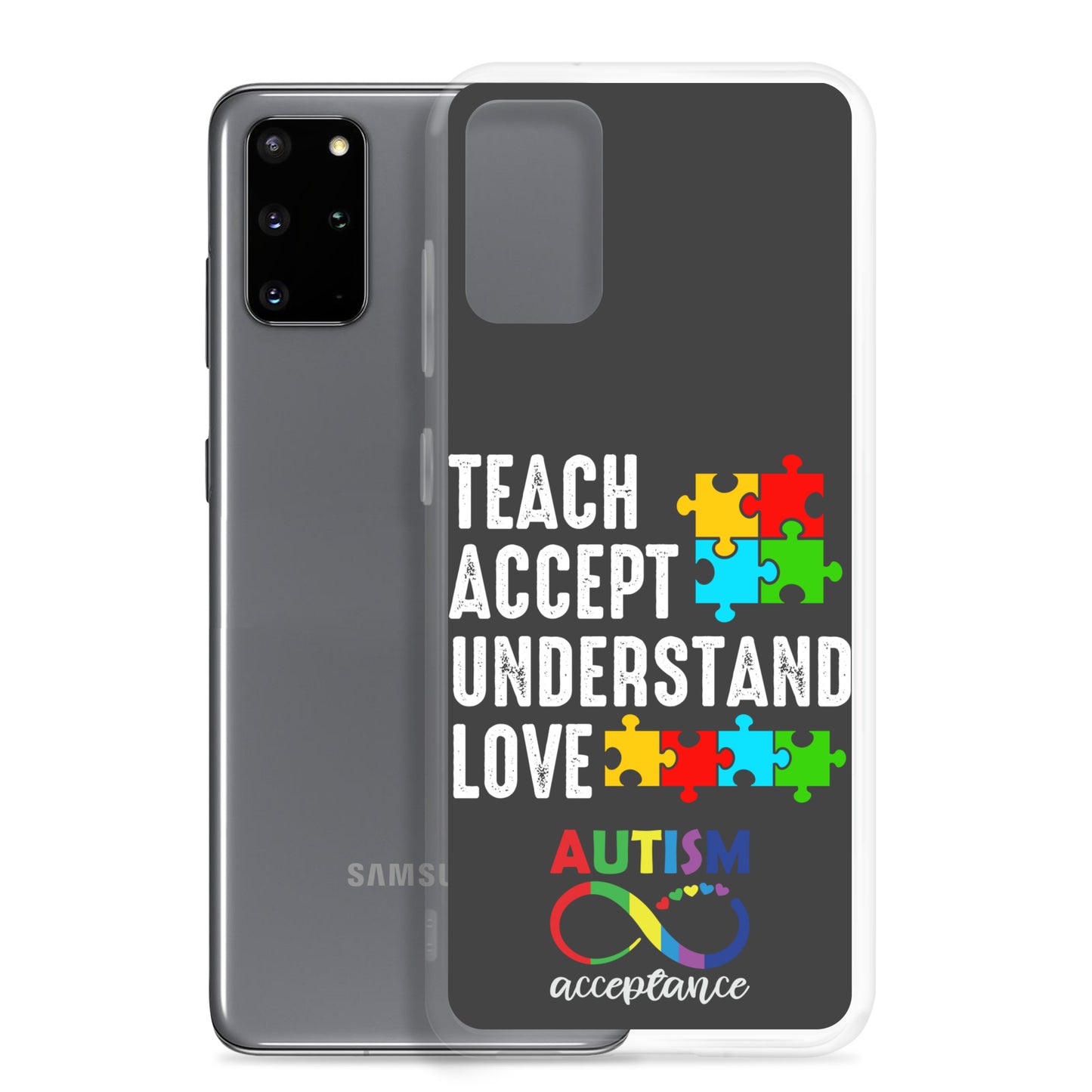 Autism Acceptance Together Eclipse Back Perfect Fit Phone Case for Samsung®