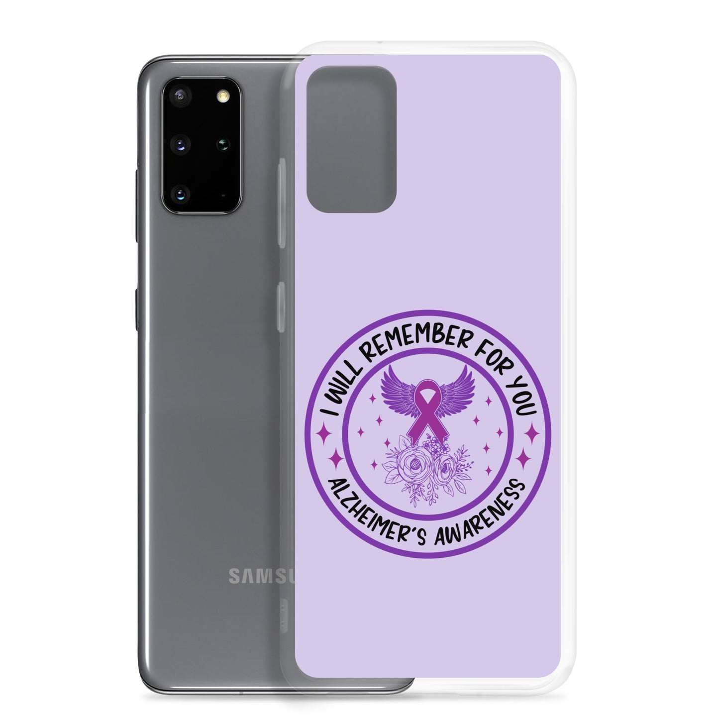 Alzheimer's Awareness Purple Perfect Fit Phone Case for for Samsung®