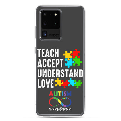 Autism Acceptance Together Eclipse Back Perfect Fit Phone Case for Samsung®