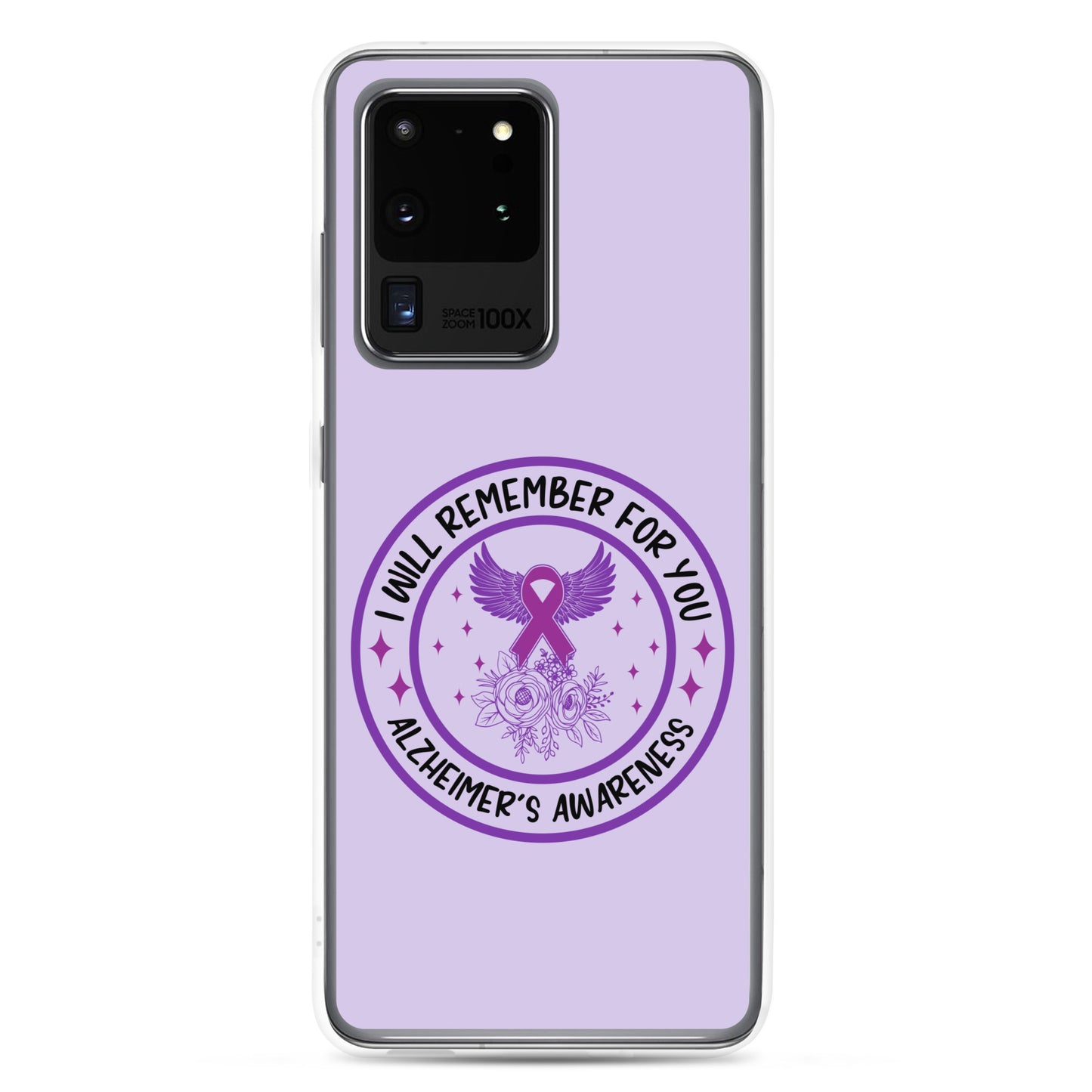 Alzheimer's Awareness Purple Perfect Fit Phone Case for for Samsung®