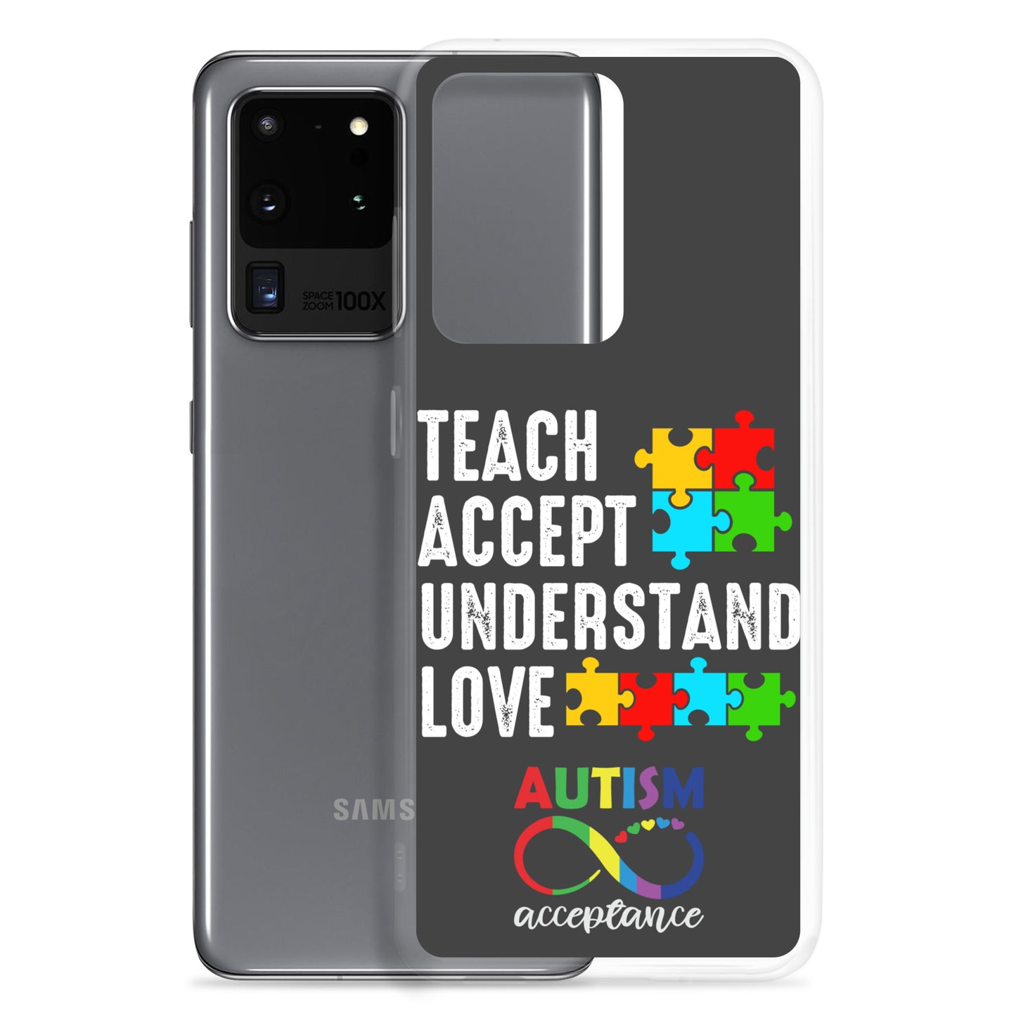 Autism Acceptance Together Eclipse Back Perfect Fit Phone Case for Samsung®