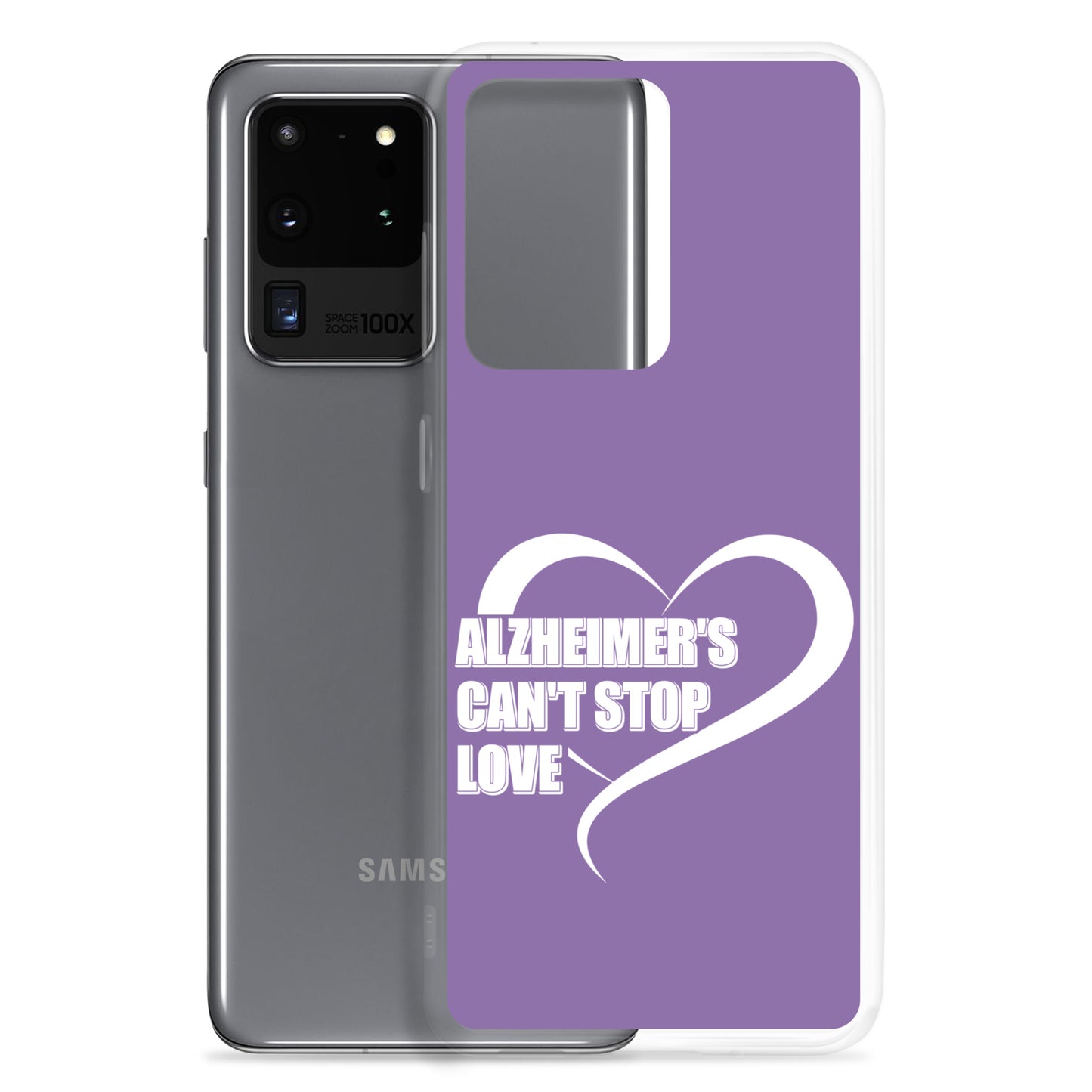 Alzheimer's Awareness Purple Perfect Fit Phone Case for for Samsung®