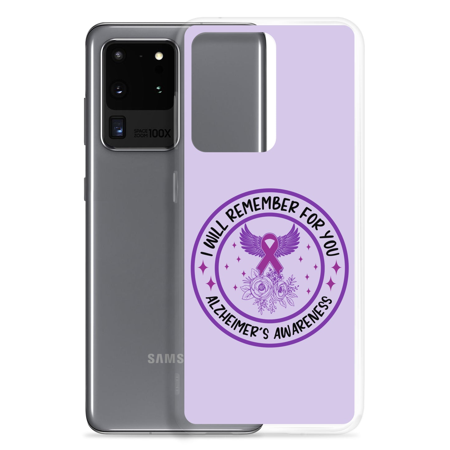 Alzheimer's Awareness Purple Perfect Fit Phone Case for for Samsung®