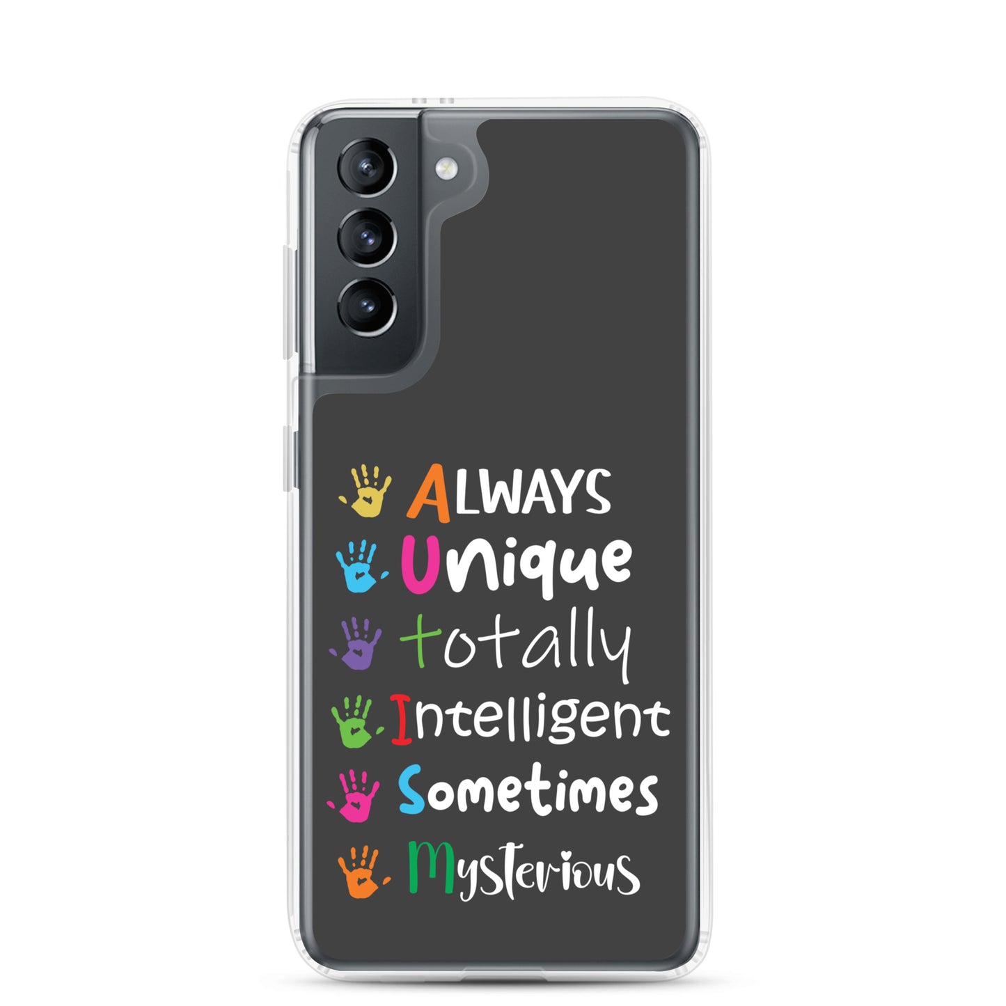 Autism Acceptance Together Eclipse Back Perfect Fit Phone Case for Samsung®