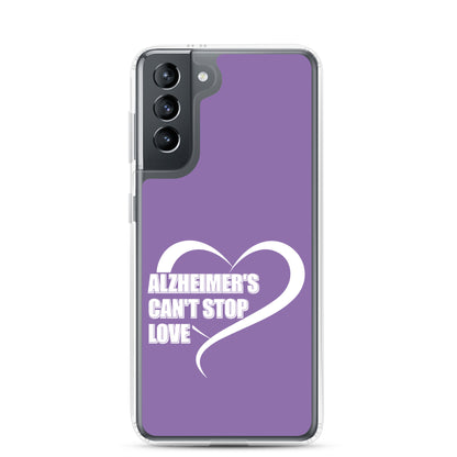 Alzheimer's Awareness Purple Perfect Fit Phone Case for for Samsung®