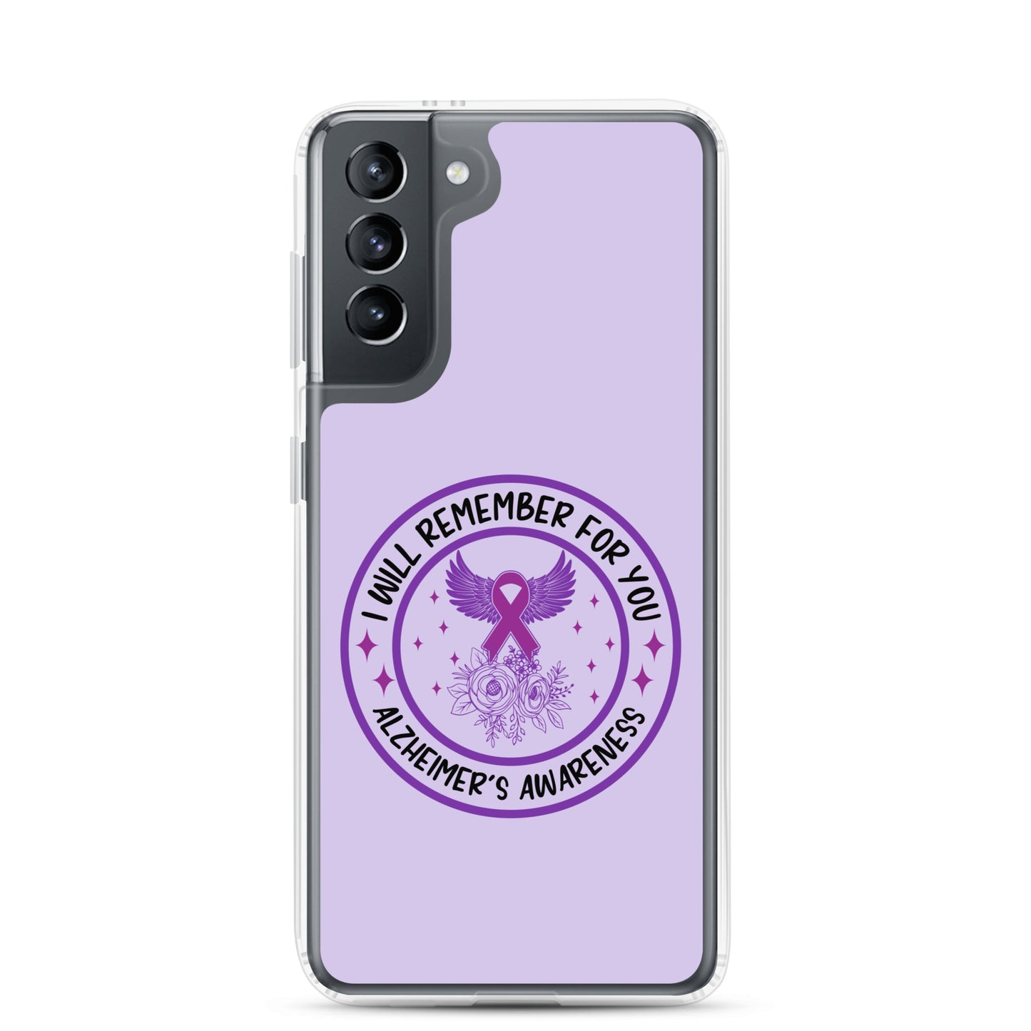 Alzheimer's Awareness Purple Perfect Fit Phone Case for for Samsung®