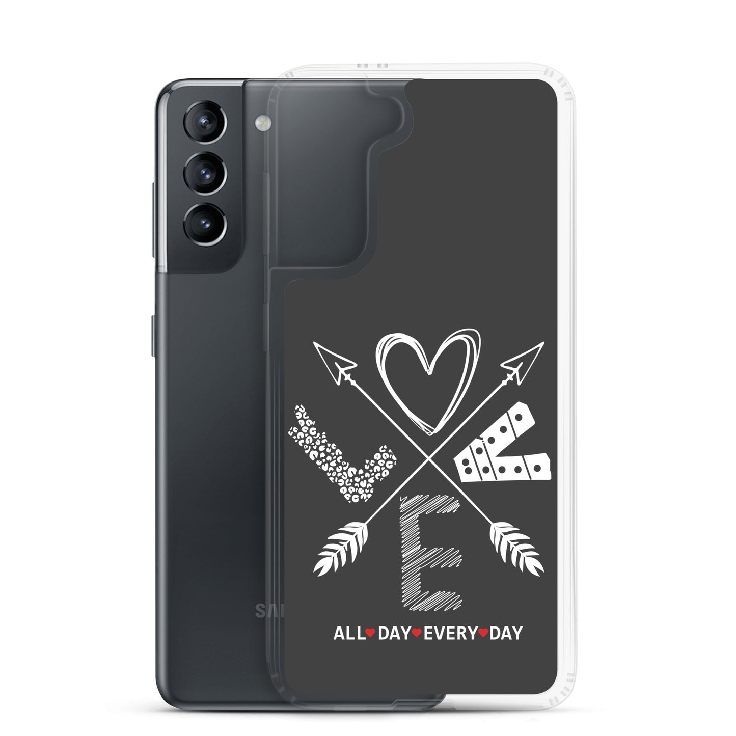 Love All Day Every Day Eclipse Back Perfect Fit Phone Case for Samsung®