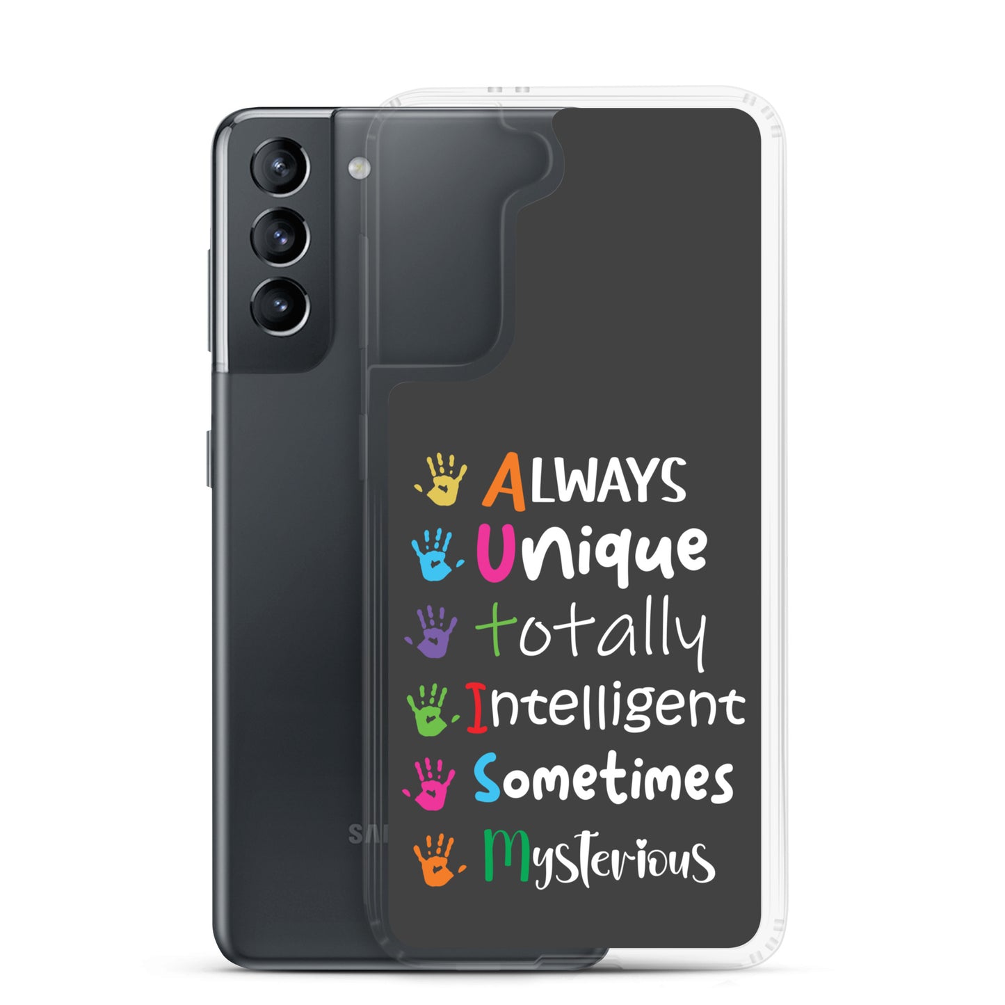 Autism Acceptance Together Eclipse Back Perfect Fit Phone Case for Samsung®