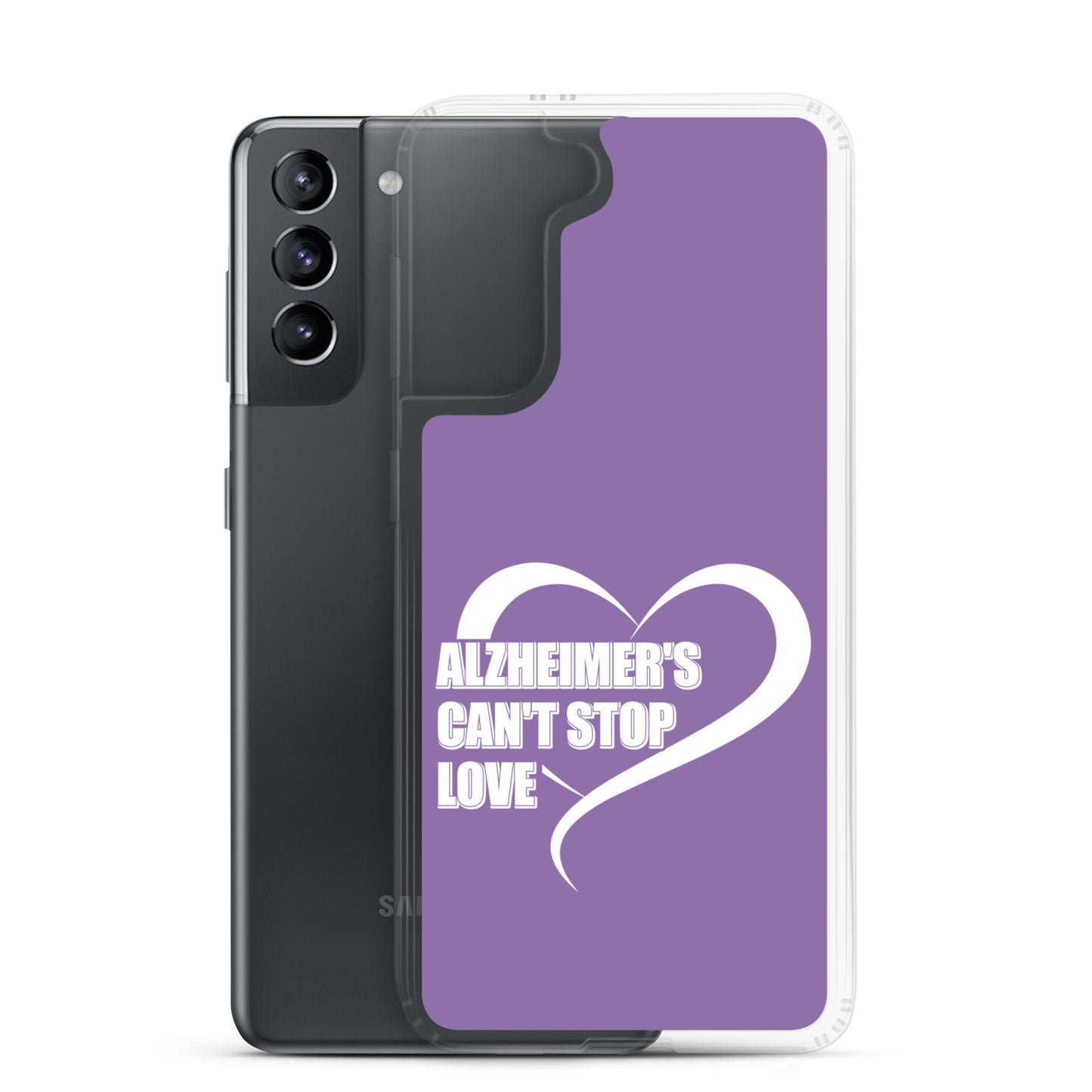 Alzheimer's Awareness Purple Perfect Fit Phone Case for for Samsung®